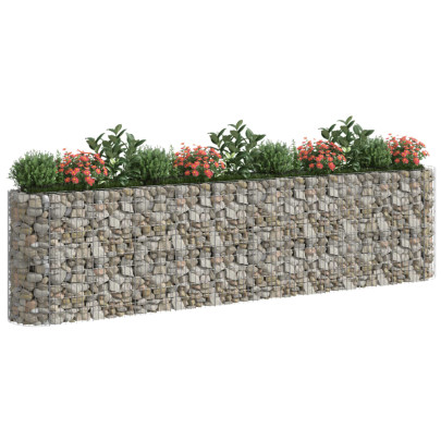Strat Înălțat Gabion 400x50x100cm - Fier Galvanizat