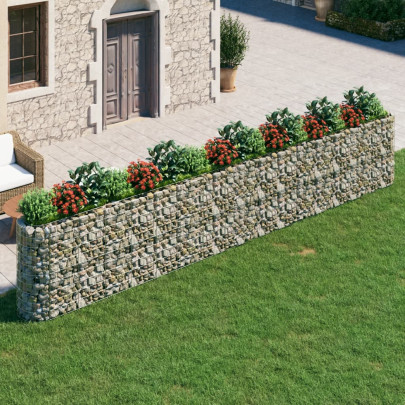 Strat Gabion Înălțat 610x50x100 cm - Fier Galvanizat