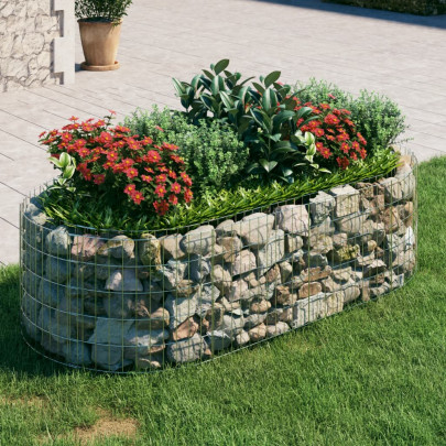 Strat Înălțat Gabion 200x100x50 cm - Fier Galvanizat