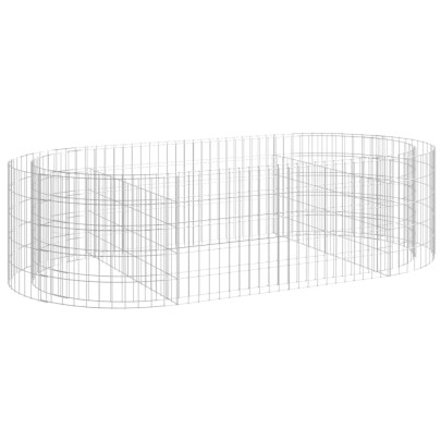 Strat Înălțat Gabion 200x100x50 cm - Fier Galvanizat
