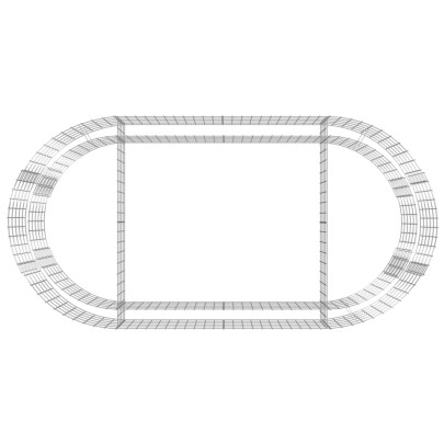 Strat Înălțat Gabion 200x100x50 cm - Fier Galvanizat