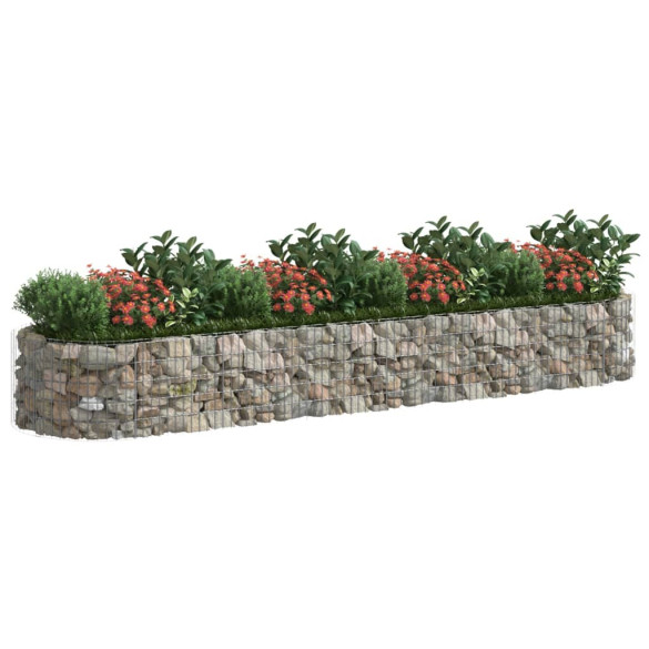 Strat Înălțat Gabion 400x100x50 cm - Fier Galvanizat