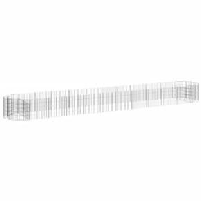 Strat Înălțat Gabion 600x100x50 cm - Fier Galvanizat 2