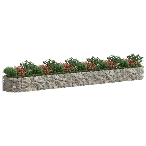 Strat Înălțat Gabion 600x100x50 cm - Fier Galvanizat