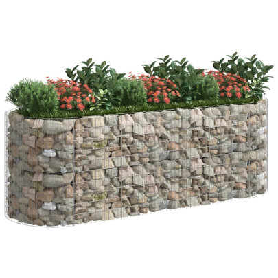 Strat Înălțat Gabion 300x100x100 cm - Fier Galvanizat