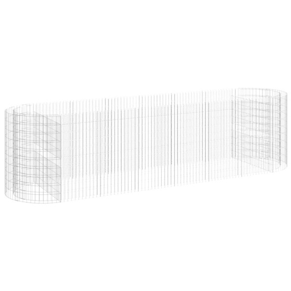 Strat Gabion 400x100x100 cm - Fier Galvanizat | Livrare Gratuită