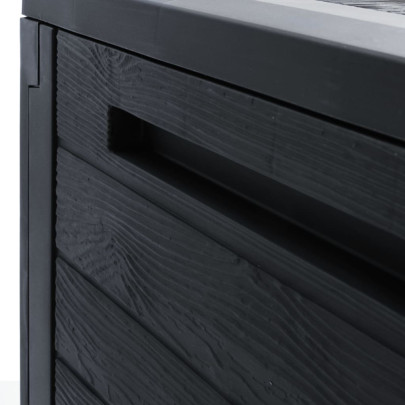 Ladă Depozitare Grădină Antracit 140L Polipropilenă