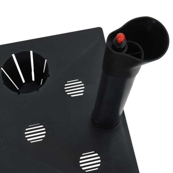 Strat Gradina Inaltat Antracit Ratan PP - 60x25x46 cm