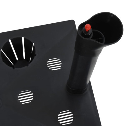 Strat Gradina Inaltat Antracit Ratan PP - 60x25x46 cm