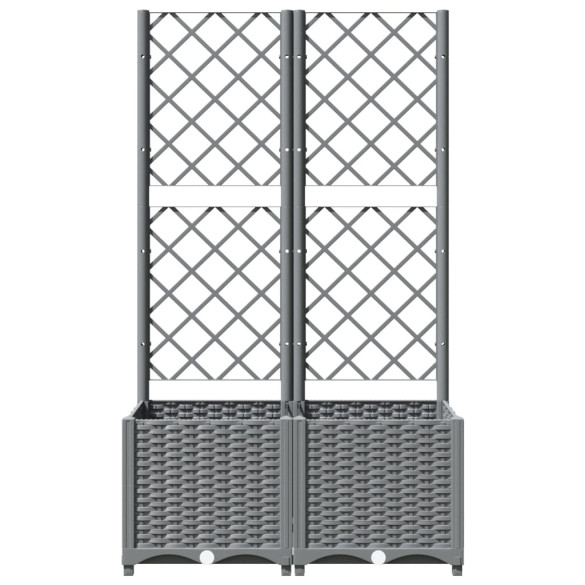 Jardinieră Grădină cu Spalier - 80x40x136 cm - PP