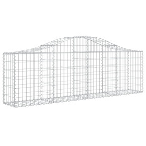Coș Gabion Arcuit Fier Galvanizat 200x30x60/80 cm 2