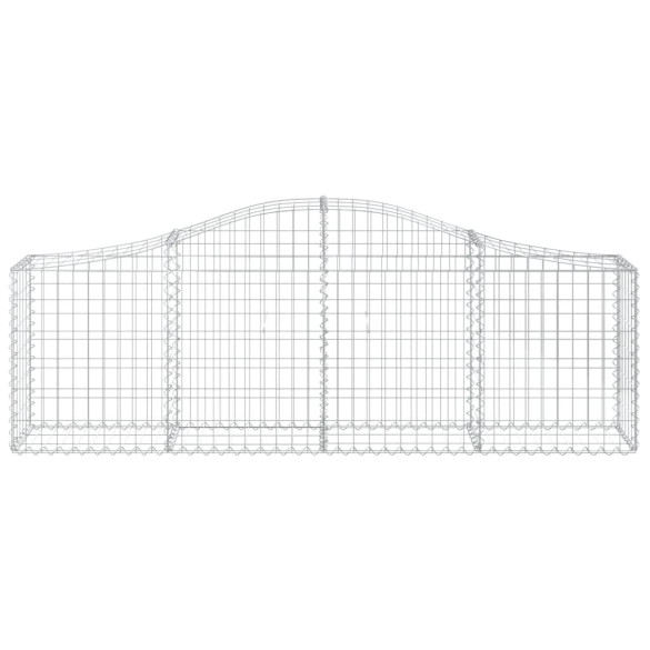 Coș Gabion Arcuit Fier Galvanizat 200x30x60/80 cm