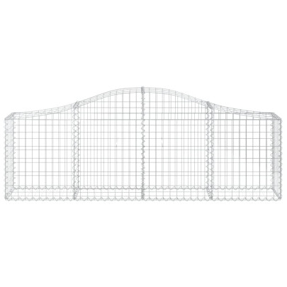 Coș Gabion Arcuit Fier Galvanizat 200x30x60/80 cm
