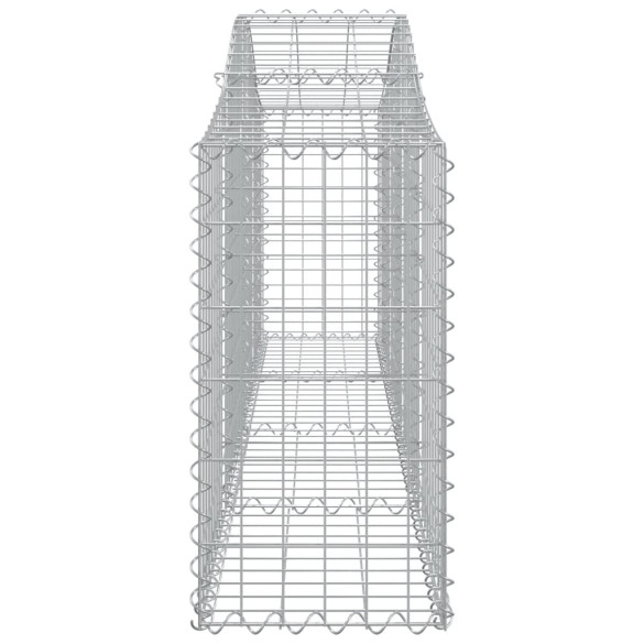 Coș Gabion Arcuit Fier Galvanizat 200x30x60/80 cm