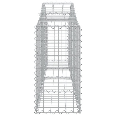 Coș Gabion Arcuit Fier Galvanizat 200x30x60/80 cm