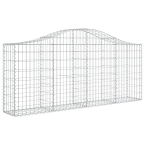 Coș Gabion Arcuit 200x30x80/100 cm Fier Galvanizat 2