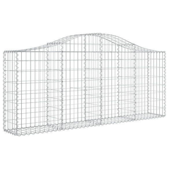 Coș Gabion Arcuit 200x30x80/100 cm Fier Galvanizat