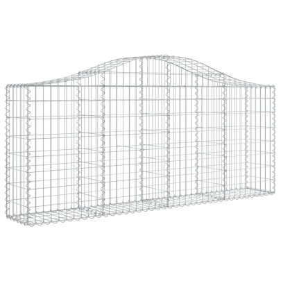 Coș Gabion Arcuit 200x30x80/100 cm Fier Galvanizat