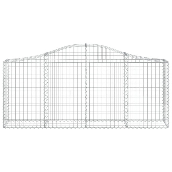 Coș Gabion Arcuit 200x30x80/100 cm Fier Galvanizat