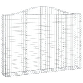 Coș Gabion Arcuit Fier Galvanizat 200x30x140/160 cm 2