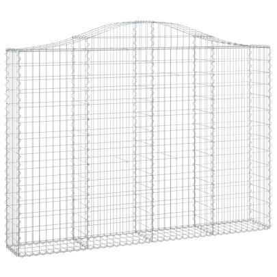 Coș Gabion Arcuit Fier Galvanizat 200x30x140/160 cm