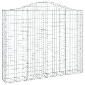 Coș Gabion Arcuit Fier Galvanizat 200x30x160/180 cm 2