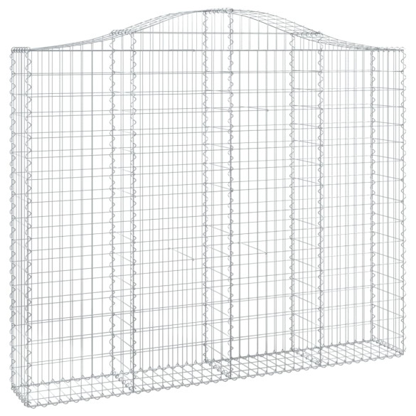 Coș Gabion Arcuit Fier Galvanizat 200x30x160/180 cm