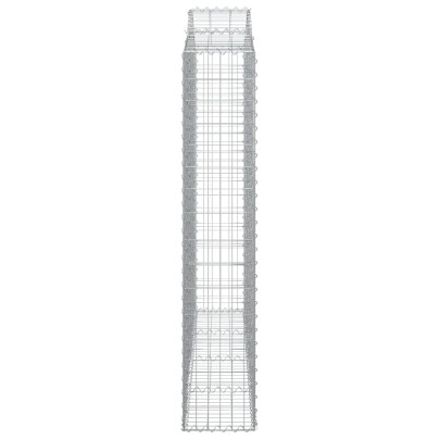 Coș Gabion Arcuit Fier Galvanizat 200x30x160/180 cm
