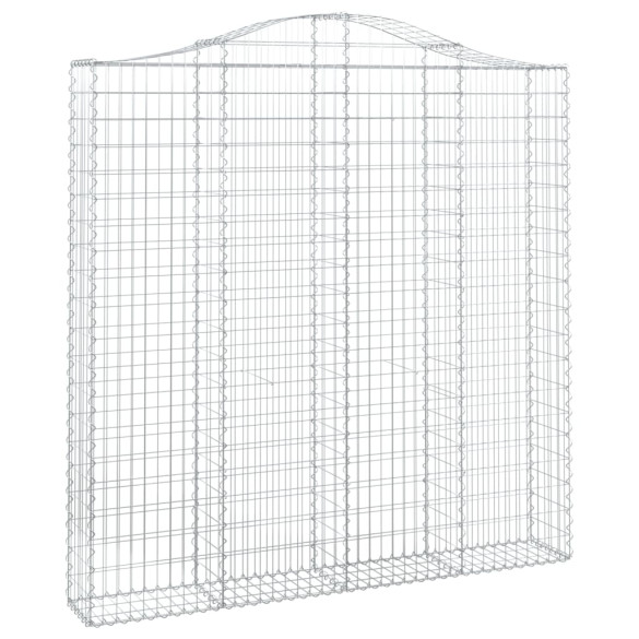 Coș Gabion Arcuit Fier Galvanizat 200x30x200/220 cm