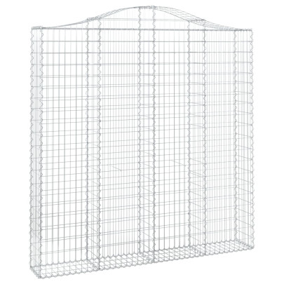 Coș Gabion Arcuit Fier Galvanizat 200x30x200/220 cm