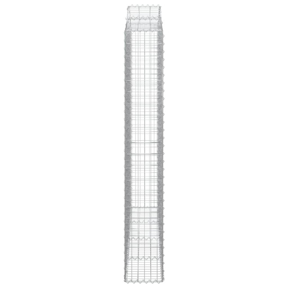 Coș Gabion Arcuit Fier Galvanizat 200x30x200/220 cm