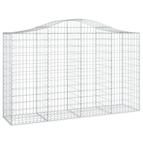 Coș Gabion Arcuit Fier Galvanizat 200x50x120/140 cm 2