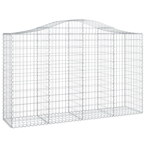 Coș Gabion Arcuit Fier Galvanizat 200x50x120/140 cm