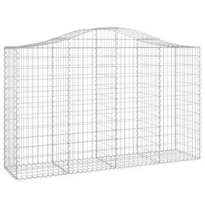 Coș Gabion Arcuit Fier Galvanizat 200x50x120/140 cm