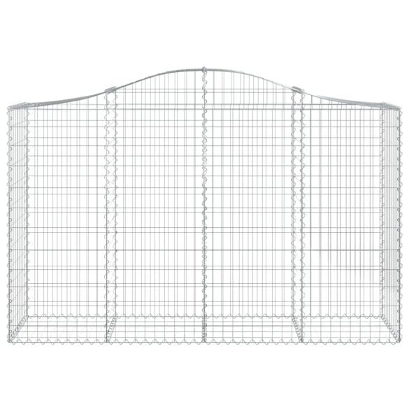 Coș Gabion Arcuit Fier Galvanizat 200x50x120/140 cm