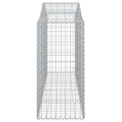 Coș Gabion Arcuit Fier Galvanizat 200x50x120/140 cm
