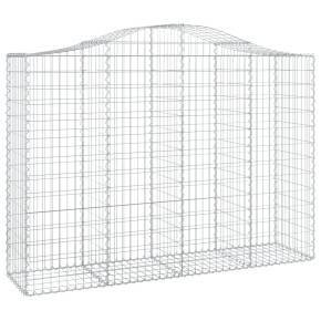 Coș Gabion Arcuit Fier Galvanizat | Barieră Decorativă Grădină 2