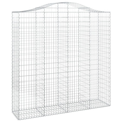 Coș Gabion Arcuit Fier Galvanizat 200x50x200/220 cm