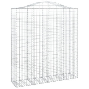 Coș Gabion Arcuit Fier Galvanizat | Barieră Decorativă Grădină 2