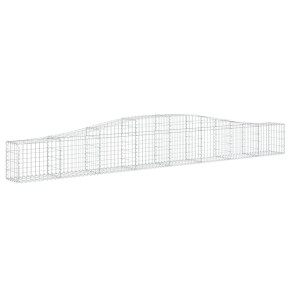 Coș Gabion Arcuit Fier Galvanizat | Gard Decorativ Grădină 2