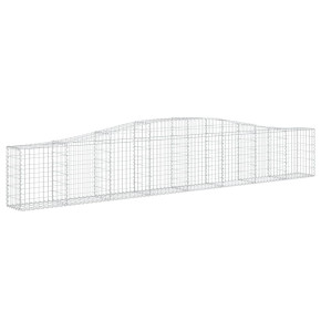Coș Gabion Arcuit Fier Galvanizat | Barieră Decorativă Grădină 2