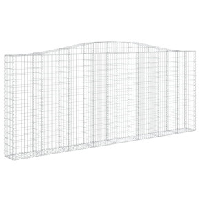 Coș Gabion Arcuit Fier Galvanizat | Barieră Decorativă Grădină 2