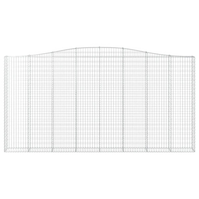 Coș Gabion Arcuit 400x30x200/220 cm Fier Galvanizat