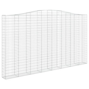 Coș Gabion Arcuit 400x30x220cm Fier Galvanizat 2