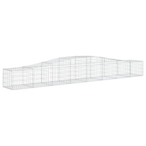 Coș Gabion Arcuit Fier Galvanizat | Barieră Grădină Decorativă 2