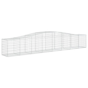 Coș Gabion Arcuit Fier Galvanizat | Barieră Decorativă Grădină 2