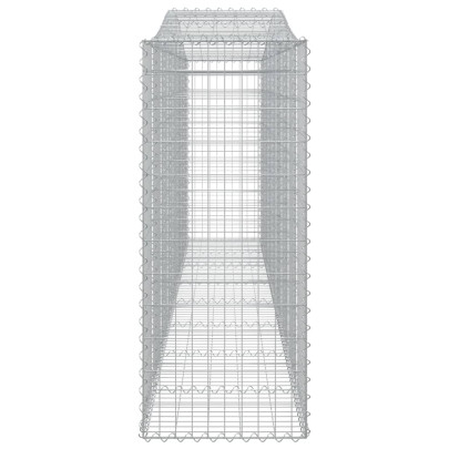 Coș Gabion Arcuit Fier Galvanizat | Barieră Decorativă Grădină