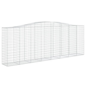 Coș Gabion Arcuit Fier Galvanizat | Barieră Grădină Decorativă 2