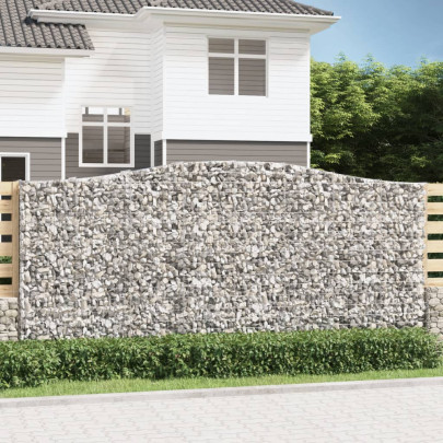 Coș Gabion Arcuit 400x50x180/200 cm - Fier Galvanizat