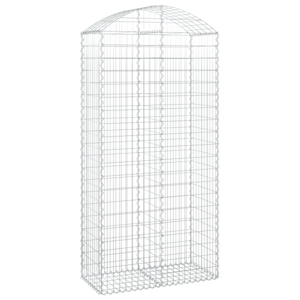 Coș Gabion Arcuit 100x50x200/220 cm - Fier Galvanizat